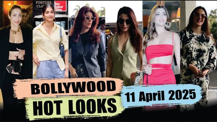 Bollywood Actress Hot Look | Janhvi Kapoor | Malaika Arora | Pooja Hegde | 11th April 2025 | 10 Pm
