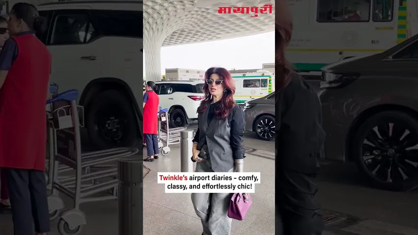 Twinkle Khanna spotted serving elegance and comfort in her effortless airport look.