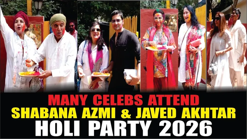 Shabana Azmi & Javed Akhtar Holi Party 2026 | Manish Malhotra, Richa Chaddha, Ali Fazal,Urmila,Divya