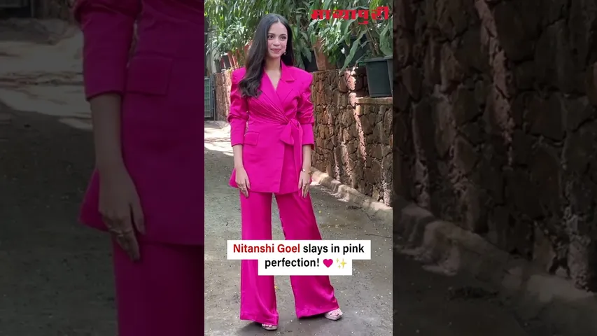 Nitanshi Goel spotted arriving for her shoot in Mumbai.