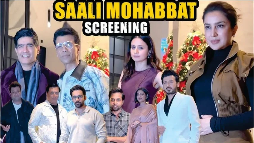 Karan Johar, Varun Sharma, Rasika Duggal, Manish Malhotra & others At Screening of Saali Mohabbat