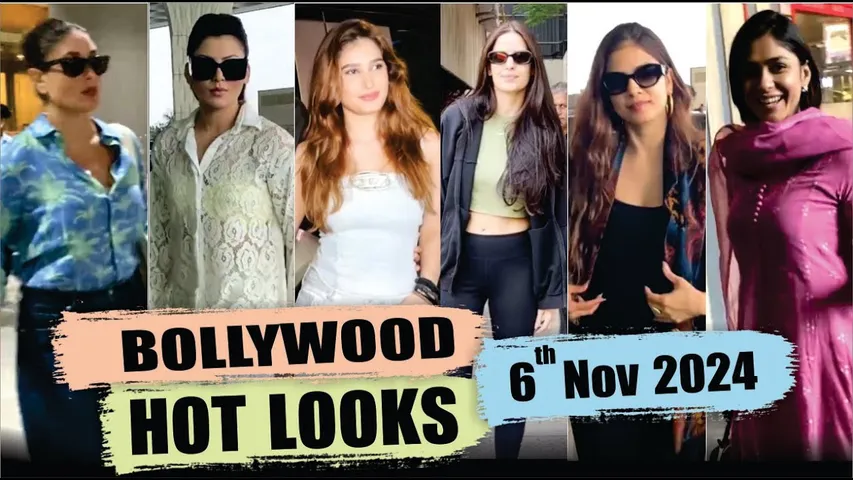 Bollywood Actress HOT LOOK | Kareena Kapoor | Urvashi Rautela | Mrunal Thakur | 6th Nov 2024 | 10 Pm