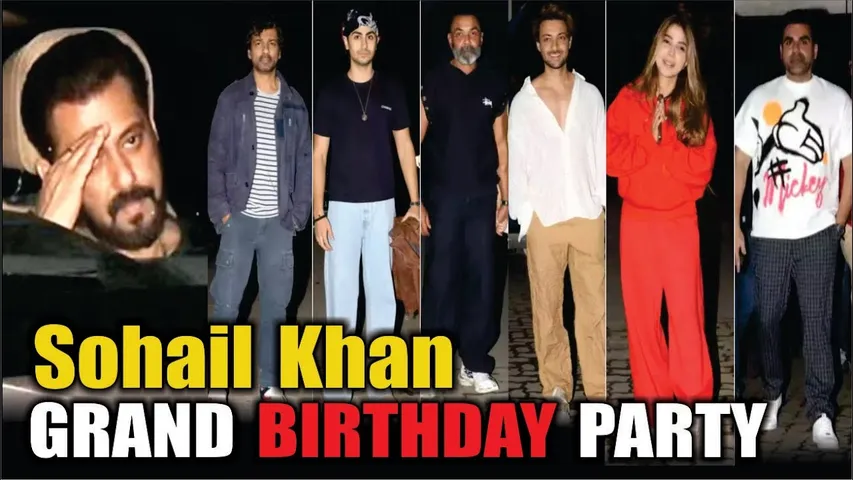 Salman Khan, Bobby Deol, Arbaaz Khan,Sshura, Arhaan Khan & More Attend Sohail Khan's Birthday Party