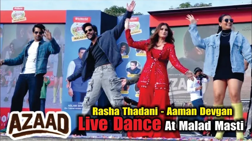 Rasha Thadani And Aaman Devgan Live Dance At Malad Masti | Promote Their Film 'Azaad' At Malad Masti