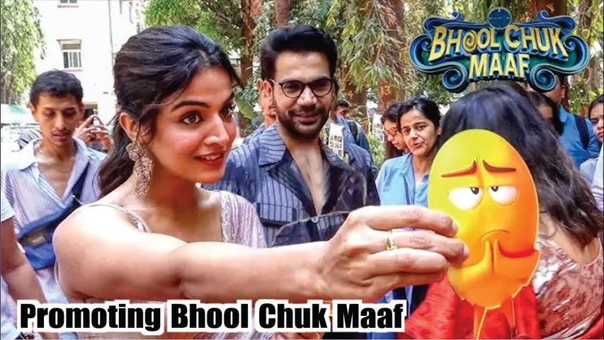 Bhool Chuk Maaf | Rajkummar rao & Wamiqa Gabbi’s Promoting Bhool Chuk Maaf Movie in National College