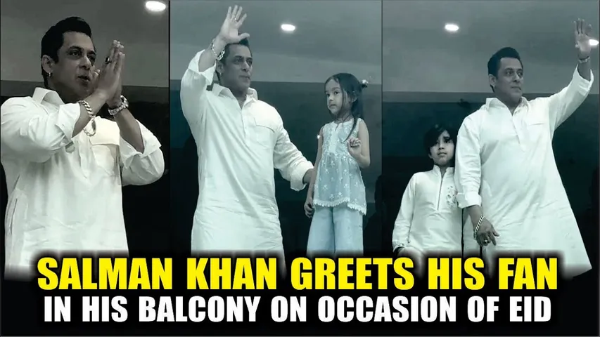 SALMAN KHAN CELEBRATE EID 2025 | Salman Khan Greets Fans on Eid 2025 through Bullet Proof Glass