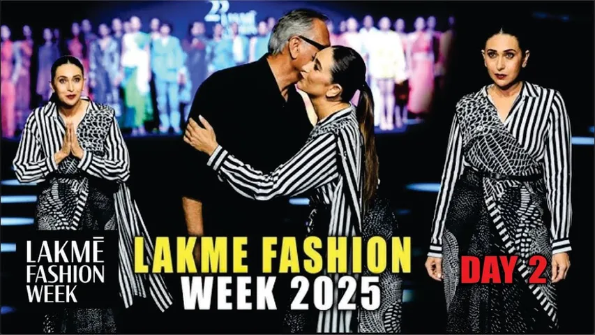Lakme Fashion Week 2025 | Day 2 | Karishma Kapoor Mesmerizing Ramp Walk at Lakme Fashion Week 2025