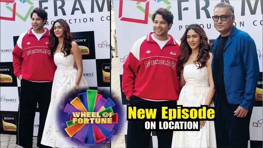 WHEEL OF FORTUNE | ON LOCATION | MRUNAL THAKUR & SIDDHANT CHATURVEDI PROMOTING DO DEEWANE SEHER MEIN
