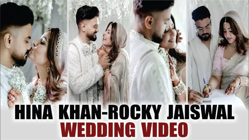 Hina Khan Wedding Full Video | Hina Khan Gets Married To Rocky Jaiswal | Hina Khan Marriage Pics