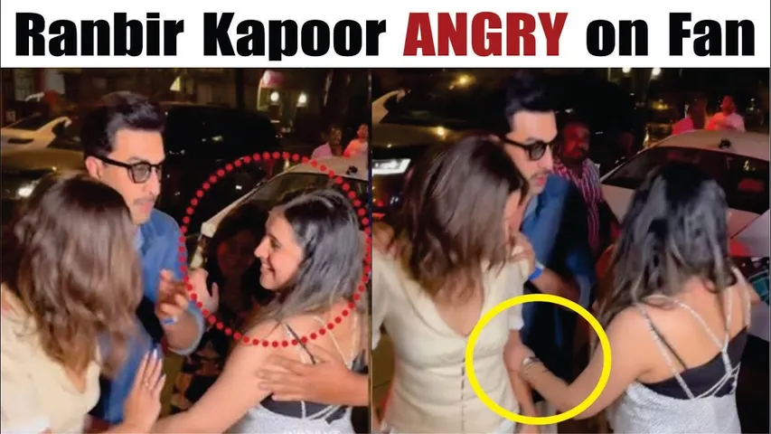 Ranbir Kapoor Gets ANGRY as CRAZY Fan Forcefully Stopped Alia Bhatt! | Alia Bhatt Viral Video