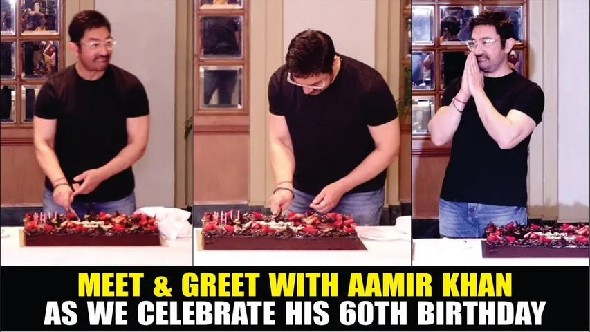 Aamir Khan's 60th Birthday Celebrations with Media and Fans | Aamir Khan's 60th Birthday Party