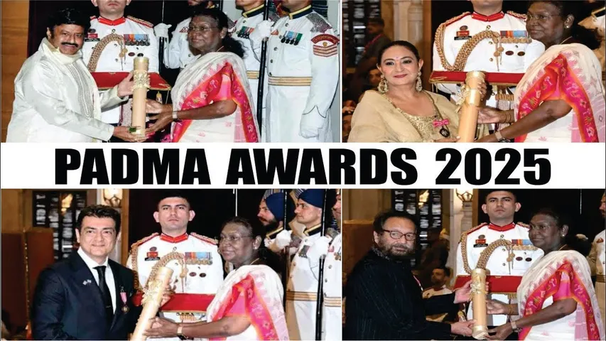 Padma Awards 2025 | President Droupadi Murmu Presents Padma Awards | Jaspinder Narula, Arijit Singh
