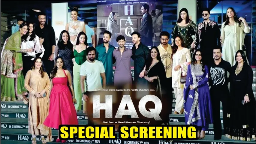 HAQ Movie Screening | Emraan, Yami, Ankita, Elvish, Manisha, Faisu, Sargun, Ravi, Mannara, Isha