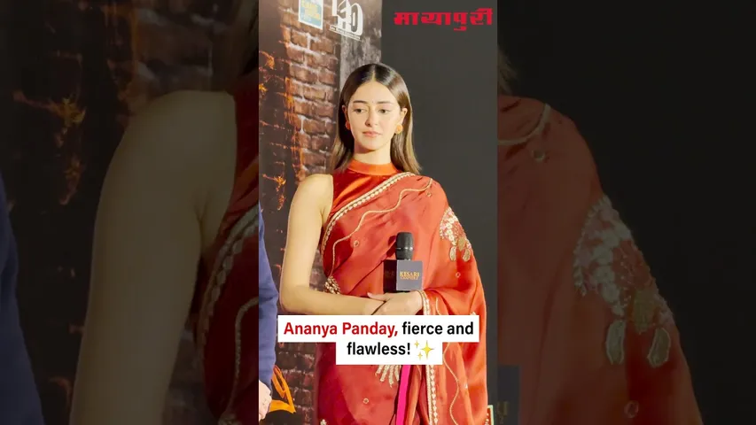 Ananya Panday at the press conference of Kesari Chapter 2!