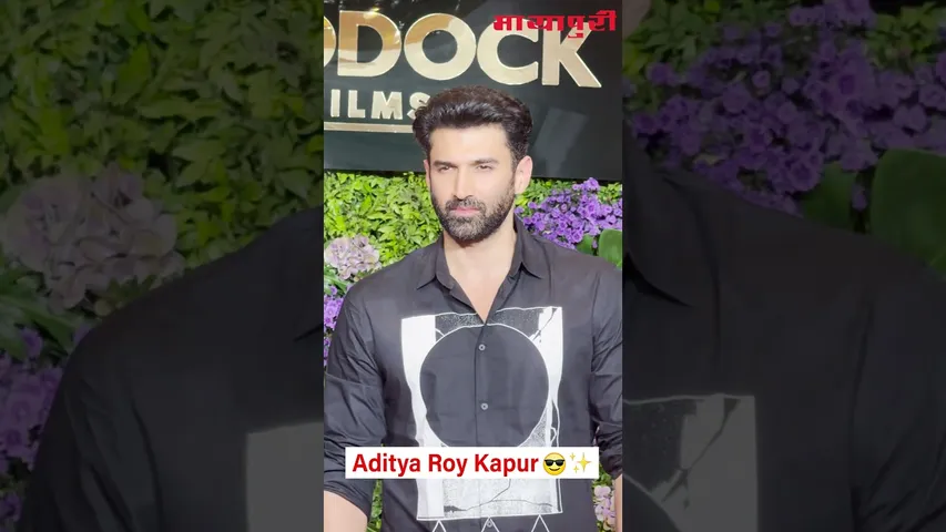 Aditya Roy Kapur brought his effortless charm  to Maddock Films’ celebration last night.