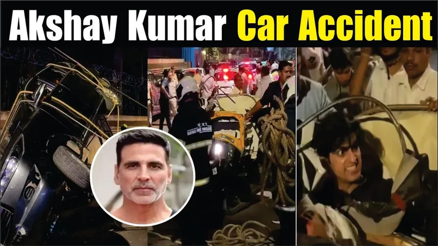 Akshay Kumar Car Accident Video | Akshay Kumar Accident | Akshay Kumar's escort car Accident