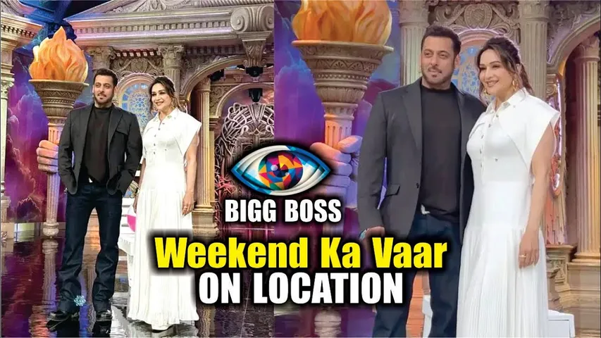 Bigg Boss 19 | Weekend Ka Vaar | On Location | Salman Khan & Madhuri Dixit Come Together BB Episode