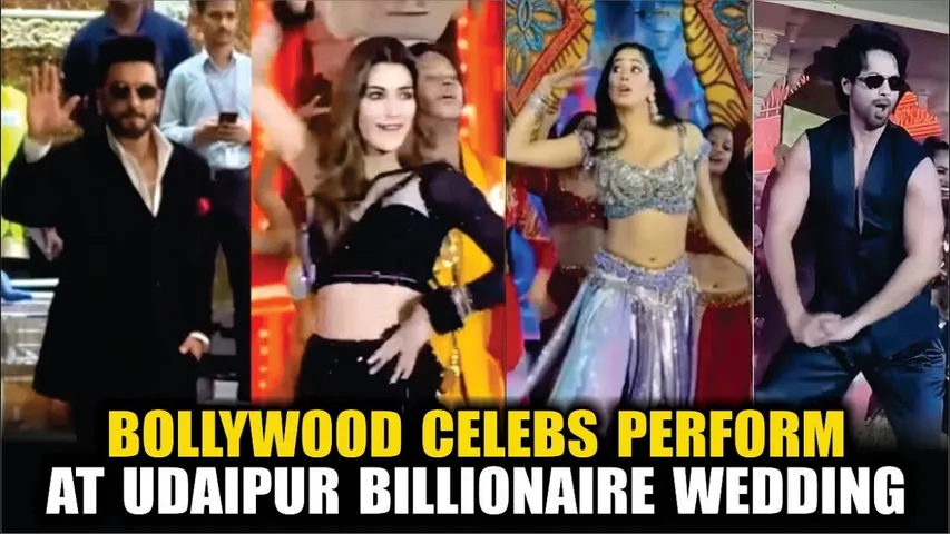 Ranveer Singh, Janhvi Kapoor, Kriti, Shahid & More Celebs Perform At Udaipur Billionaire Wedding