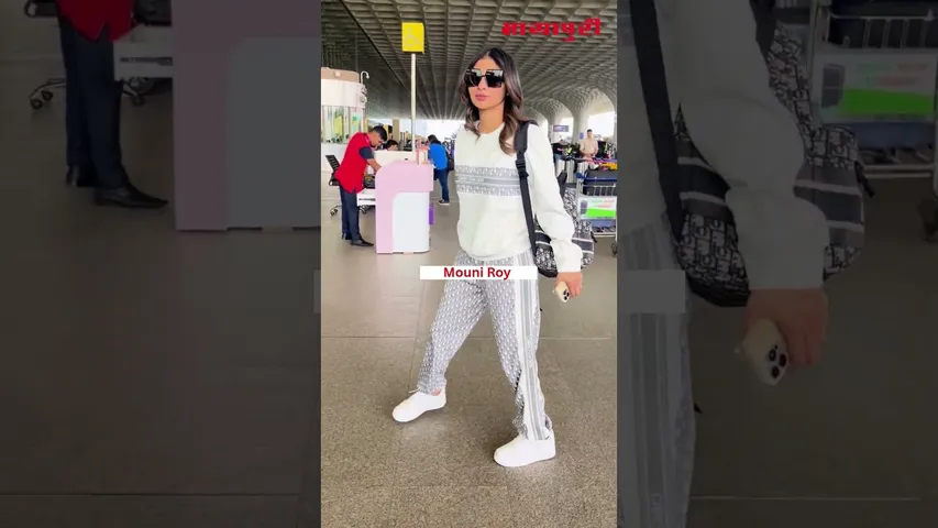 Mouni Roy spotted at the airport serving comfy vibes in a cool casual look! 😍✨
