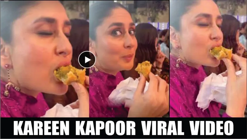 Kareena Kapoor Enjoys Samosa Wrap Kids Annual Day Ambani International School | Kareena Kapoor Video