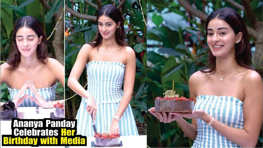 Ananya Panday Celebrates Her 27th Birthday with Media And Fans | Ananya Panday Birthday Party