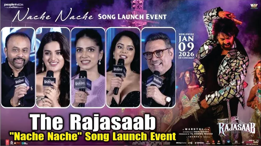 The Rajasaab | Nache Nache Song Launch Event | Prabhas | Malavika Mohanan | Nidhhi Agerwal | Riddhi