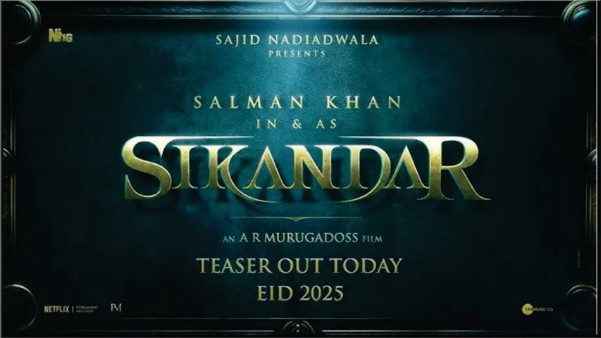 SIKANDAR | Official Teaser | Salman Khan | Rashmika Mandanna | Sajid Nadiadwala | A.R. Murugadoss