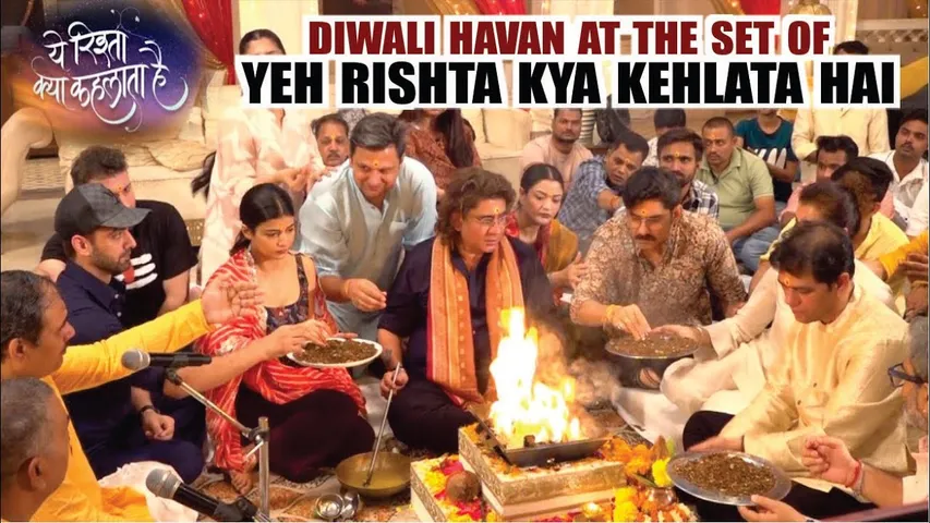 YEH RISHTA KYA KEHLATA HAI | ON LOCATION | DIWALI HAVAN AT THE SET OF YEH RISHTA KYA KEHLATA HAI