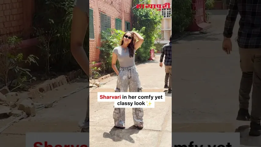 Sharvari keeps it cool and classy in a stunning grey outfit! 💫