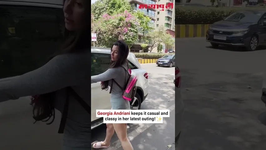 Actress and model Georgia Andriani was spotted today in Bandra, Mumbai.