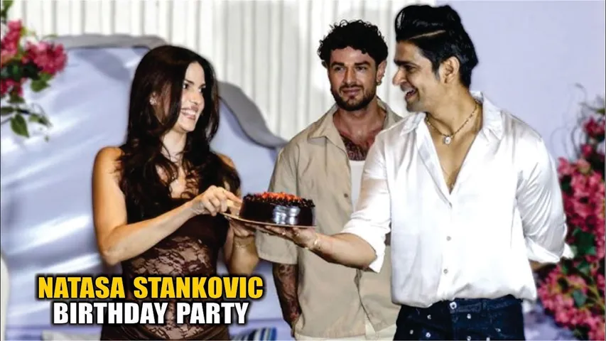 Hardik Pandya Ex wife Natasa Stankovic Shines at Her Birthday Cake Cutting Celebration with Friends