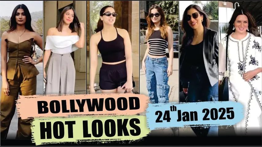 Bollywood Actress Hot Look | POOJA HEGDE | RASHA THADANI | ALAYA F | SHARVARI | 24 Jan 2025 | 10 Pm