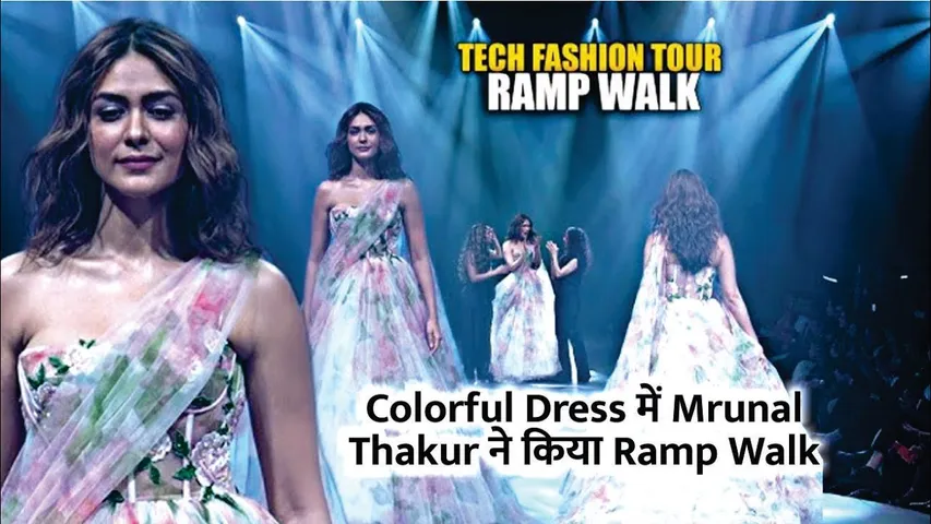Mrunal Thakur Ramp Walk at Tech Fashion Tour | Mrunal Thakur Ramp Walk For Gauri & Nainika