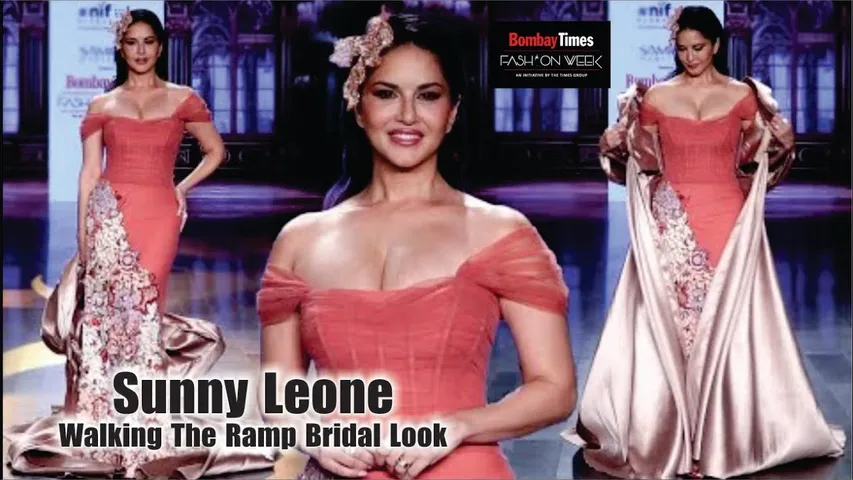 Sunny Leone Walking The Ramp Bridal Look at Bombay Fashion Week 2025 | Bombay Fashion Week 2025