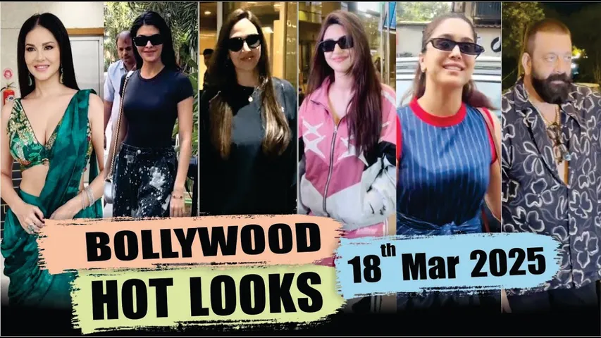 Bollywood Actress Hot Look | Sunny Leone | Jacqueline Fernandez | Sharvari Wagh |18 Mar 2025 | 10 Pm