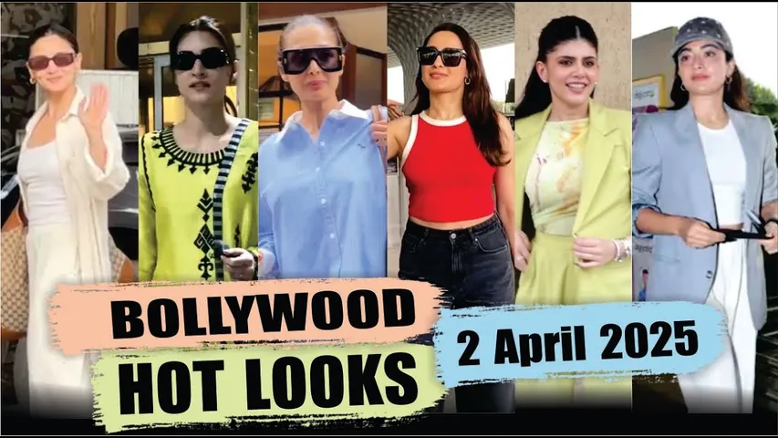 Bollywood Actress Hot Look | Alia Bhatt | Kriti Sanon | Rashmika Mandanna |  2nd April 2025 | 10 Pm