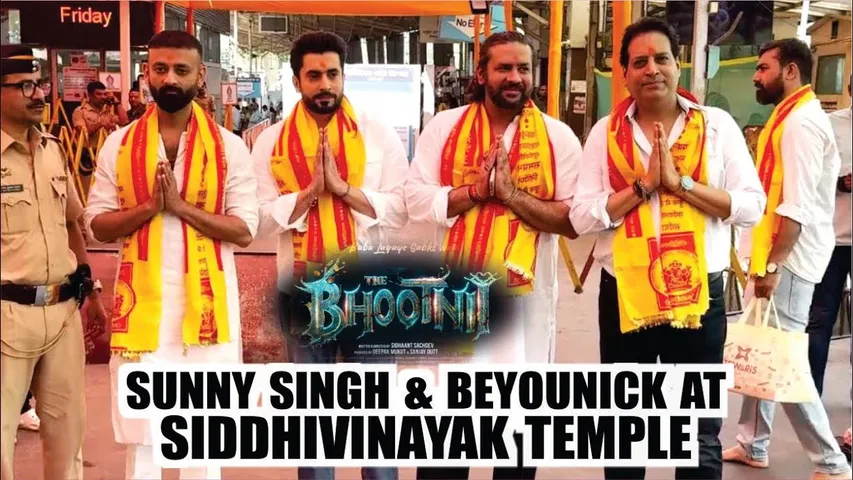 The Bhootnii | Sunny Singh & Beyounick Spotted At Siddhivinayak Temple For Blessing | Sanjay Dutt