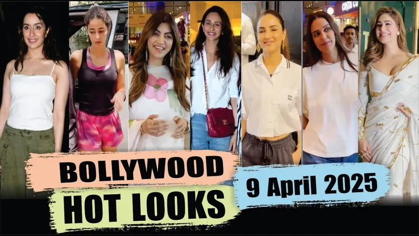 Bollywood Actress Hot Look | Sunny Leone | Shraddha Kapoor | Ananya Panday | 9th April 2025 | 10 Pm