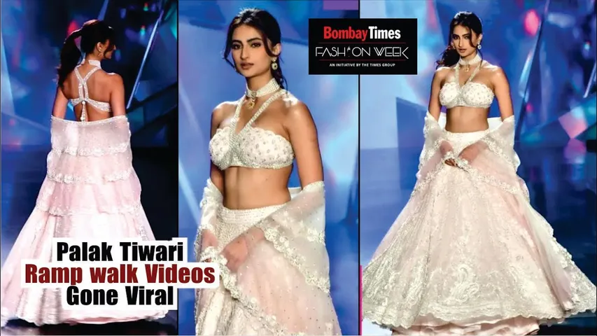 'Bhootani' Actress Palak Tiwari Ramp walk Videos Gone Viral | Bombay Times Fashion Week 2025