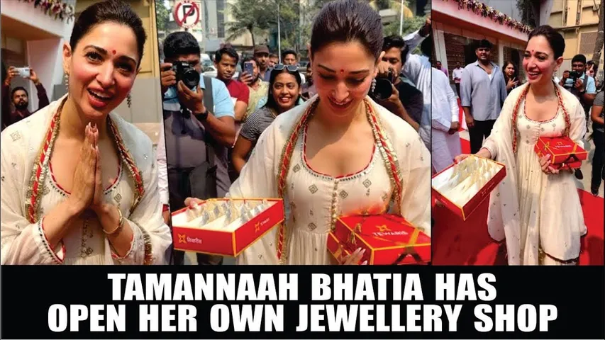Tamannaah Bhatia Has Open Her Own Jewellery Shop | Tamannaah Bhatia Spotted In Juhu For The Puja