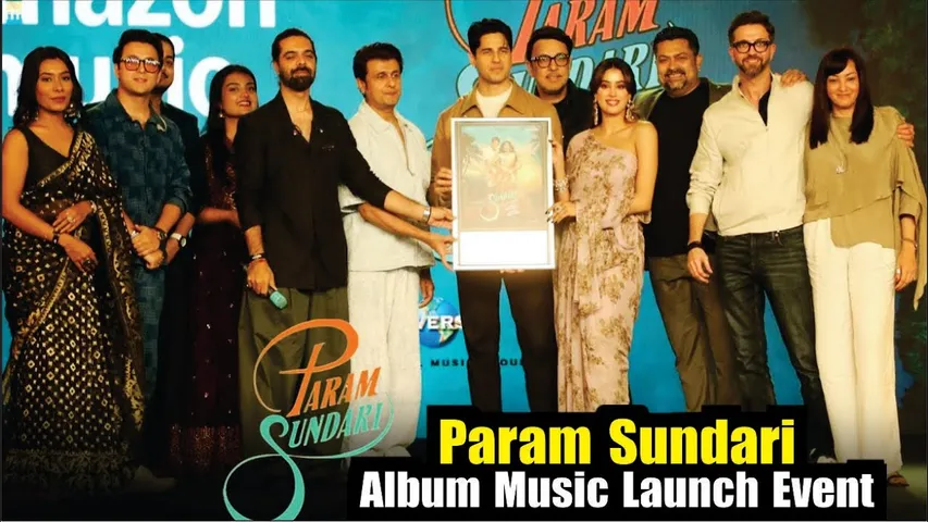 Param Sundari | Album Music Launch Event | Janhvi Kapoor, Sidharth Malhotra, Sonu Nigam & More
