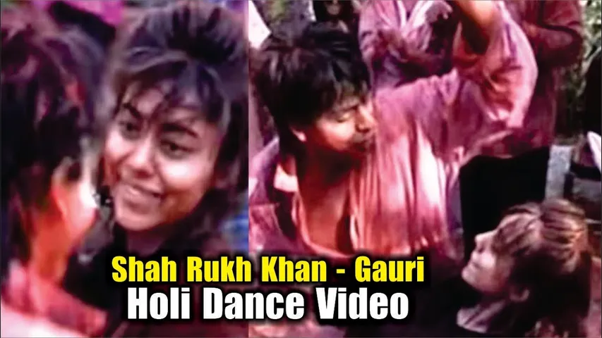 Shah Rukh Khan And Wife Gauri Throwback Dance Video From A Holi Party | Bollywood Holi Party 2025