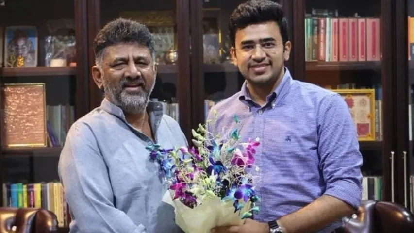 TEJASWI SURYA AND DK SHIVAKUMAR