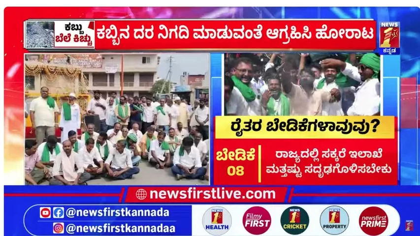 sugarcane farmers protest