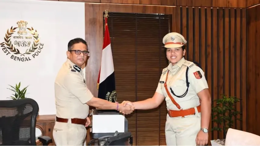 Richa ghosh took charge as ACP IN siliguri