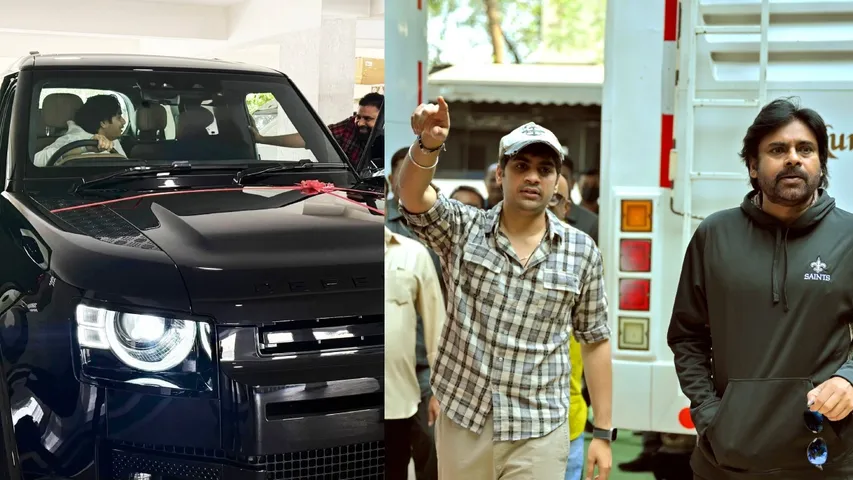 land rover defender car gift to sujeeth by pawan kalyan