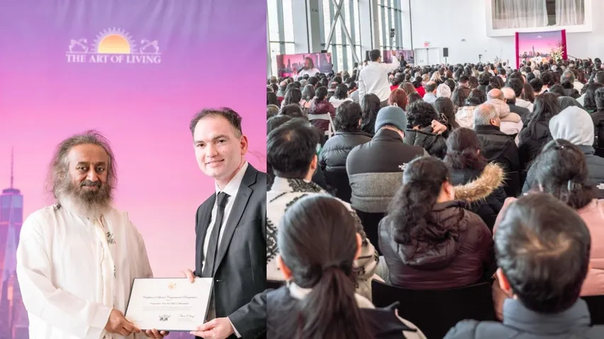 MASS MEDITATION BY ART OF LIVING