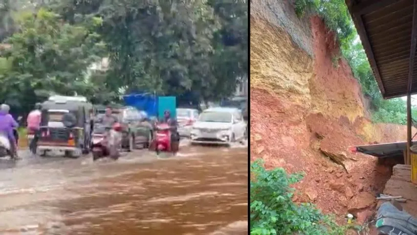 ನದಿಯಾಗಿ ಬದಲಾದ ರಸ್ತೆ, ಮನೆ ಮೇಲೆ ಮಣ್ಣು ಕುಸಿದು ಮಹಿಳೆ ಸಾವು.. ರಾಜ್ಯದಲ್ಲಿ ಮಳೆಯಿಂದ ಭಾರೀ ಅವಾಂತರ