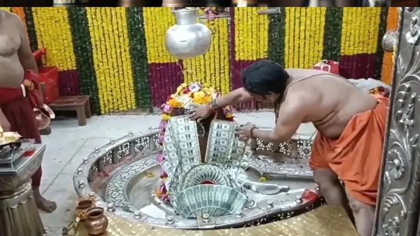 ಟ್ರಂಪ್​ಗೆ ಗೆಲುವು; ಮಹಾಕಾಳೇಶ್ವರನಿಗೆ ಡಾಲರ್​ಗಳ ನೋಟಿನ ಹಾರ ಅರ್ಪಣೆ; ಯಾರಿಂದ ಸಲ್ಲಿಕೆಯಾಯ್ತು ಗೊತ್ತಾ?
