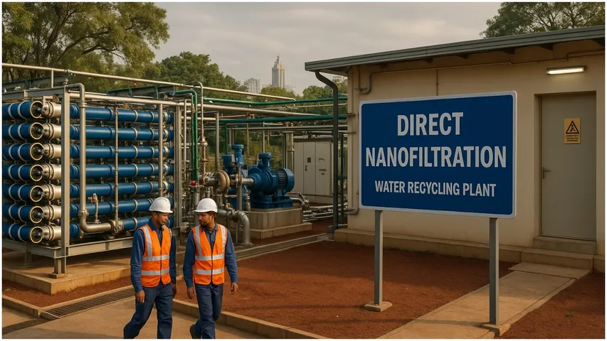 Nano filtration water recycling plant